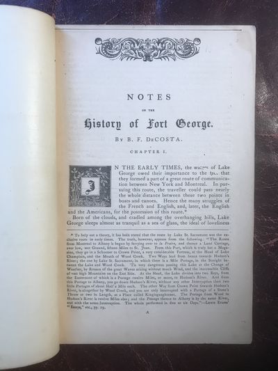 Image for Notes On The History of Fort George Original 1871 Edition