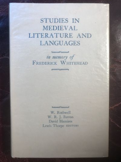 Image for Studies In Medieval Literature And Languages In Memory Of Frederick Whitehead Merlin's Sardonic Laughter Lewis Thorpe
